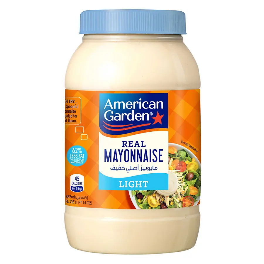 AMERICAN GARDEN REAL MAYONNAISE LIGHT 473ML