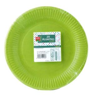 ASSIETTES DE 20 PIECES VERT BELLE FRANCE