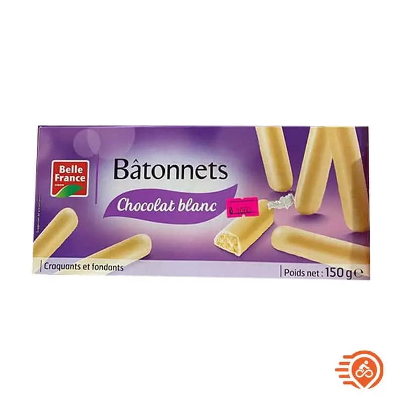 BELLE FRANCE BATONNETS  CHOCOLAT BLANC 150G
