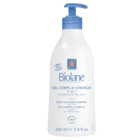 BIOLANE GEL LAVANT CORPS ET CHEVEUX 350ML
