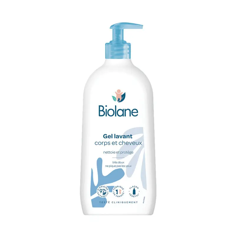 BIOLANE GEL LAVANT CORPS ET CHEVEUX 350ML