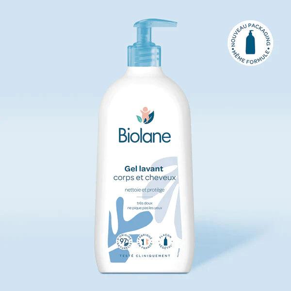 BIOLANE GEL LAVANT CORPS ET CHEVEUX 750ML