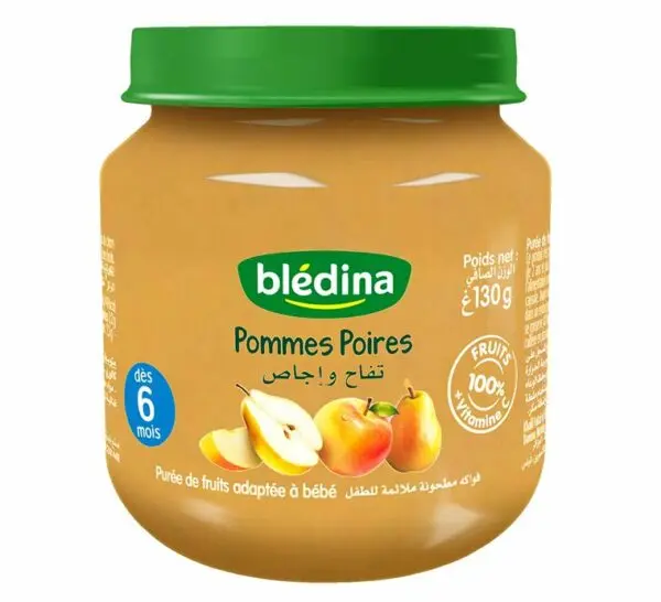 BLEDINA POMMES POIRES 130G