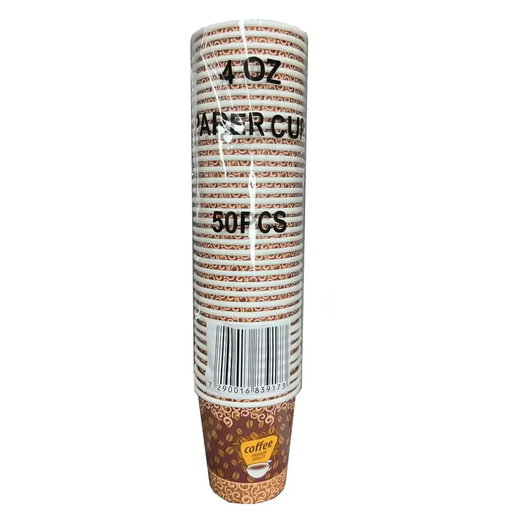 RESTO 4OZ PAPER CUPS 50PCS BOL A CAFE 