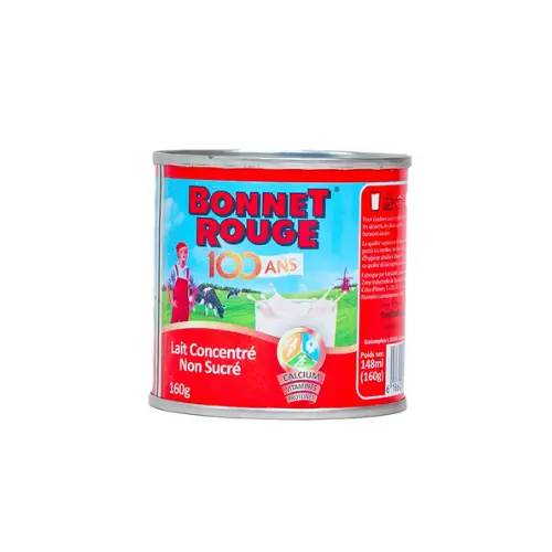 BONNET ROUGE LAIT CONCENTRE SANS SUCRE 150G