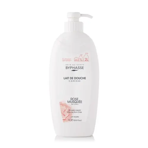 BYPHASE LAIT DE DOUCHE ROSE MUSQUEE 1L
