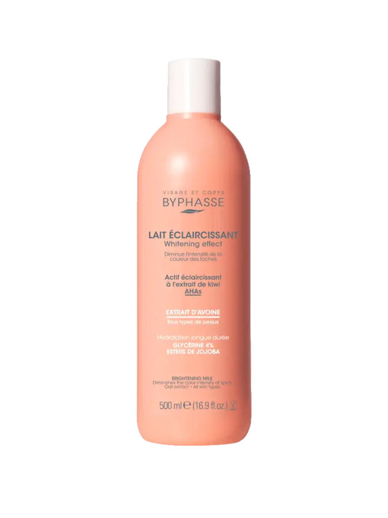 BYPHASSE LAIT ECLAIRCISSANT WHITENING EFFECT EXTRAIT AVOINE 500ML