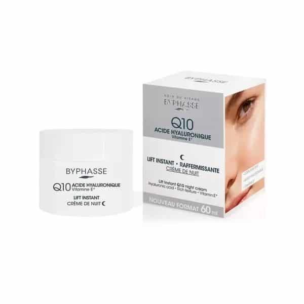 BYPHASSE Q10 ACIDE HYALUONIQUE VITAMINE C CREME DE NUIT 60ML
