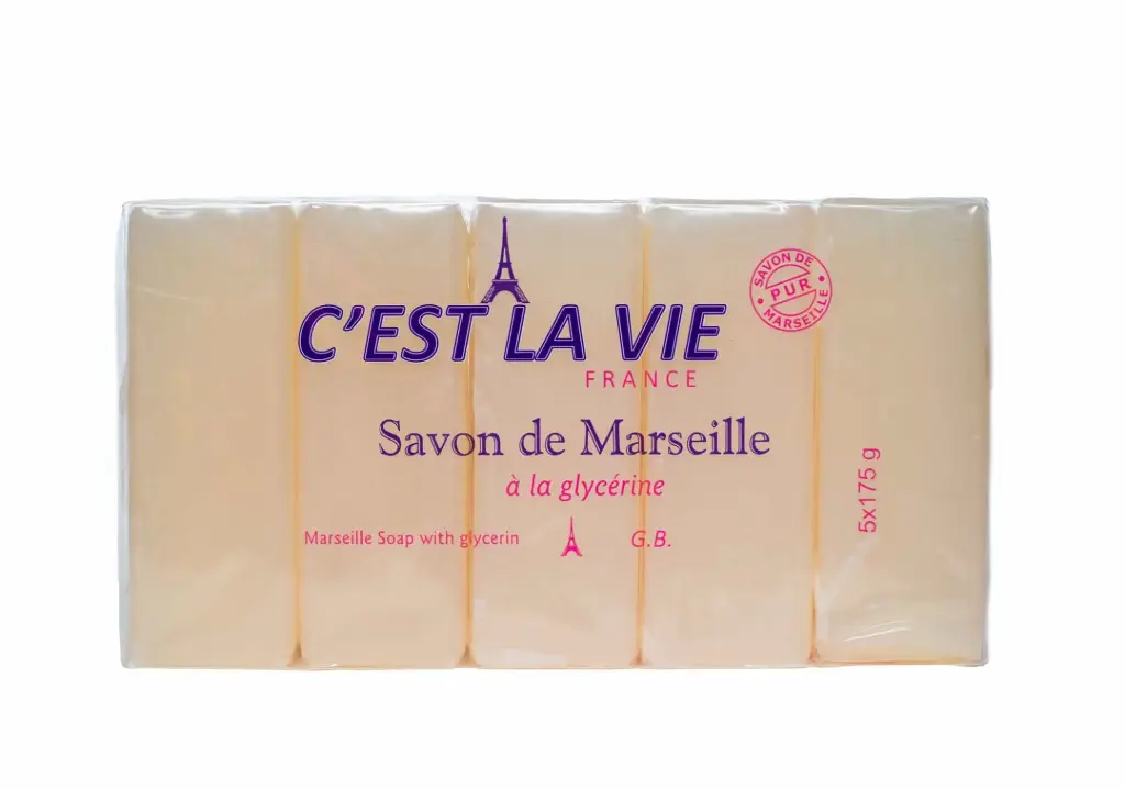 C'EST LA VIE SAVON DE MARSEILLE A LA GLYCEINE 5X175G