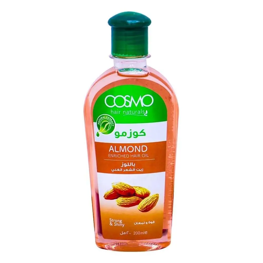 COSMO HAIR NATURALS ALMOND ENRICHED HAIR OIL STRONG & SHINY 200ML