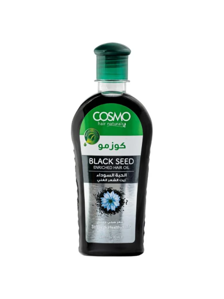 COSMO HAIR NATURALS BLACK SEED ENRICHED HAIR OIL STRONG & HEALTHY HAIR 200ML