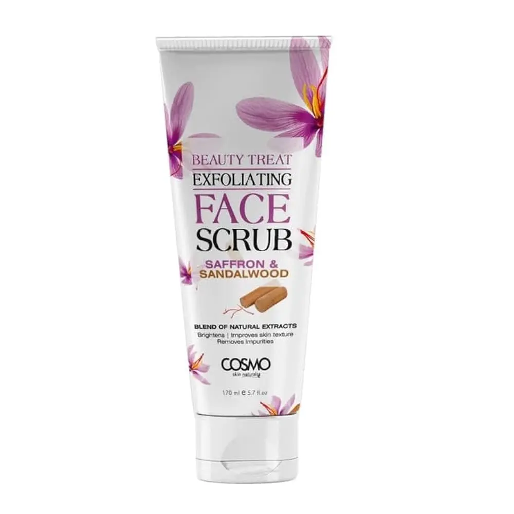 COSMO FACE SCRUB SAFFRON ET SANDALWOOD 170ML