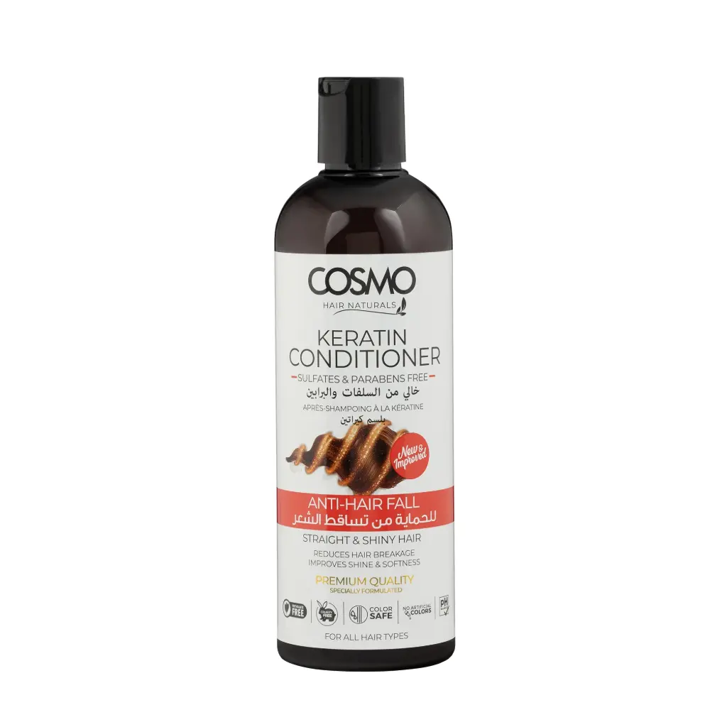 COSMO HAIR NATURALS KERATIN CONDITIONER ANTI-HAIR FALL FOR ALL HAIR TYPES  480ML