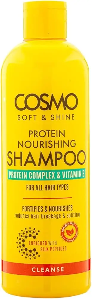 COSMO SOFT ET SHINE PROTEIN NOURISHING SHAMPOO PROTEIN COMPLEX & VITAMIN E CLEANSE 480ML
