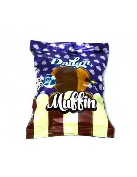 DAILY'N MUFFIN CACAO VANILLE 55G CARTON 36PCS