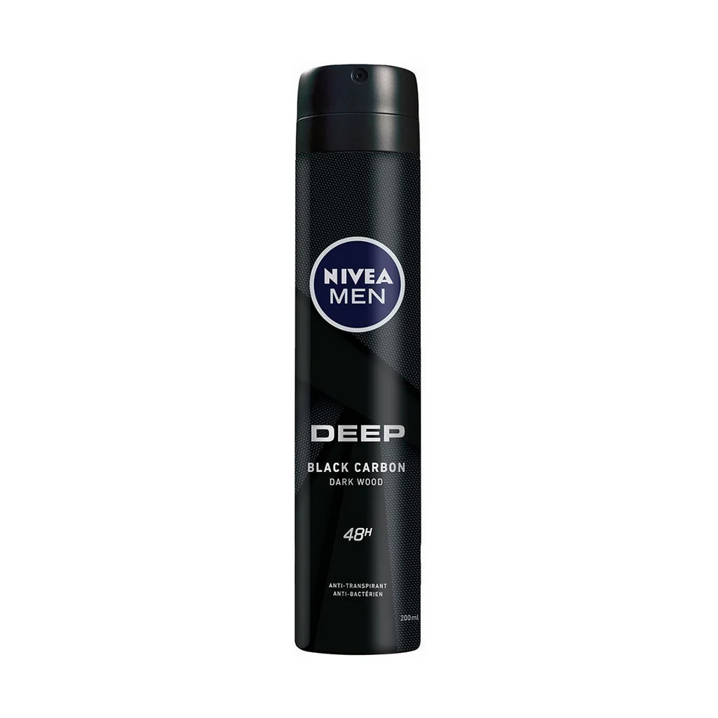 DEO NIVEA MEN DEEP BLACK CARBON 48H 200ML