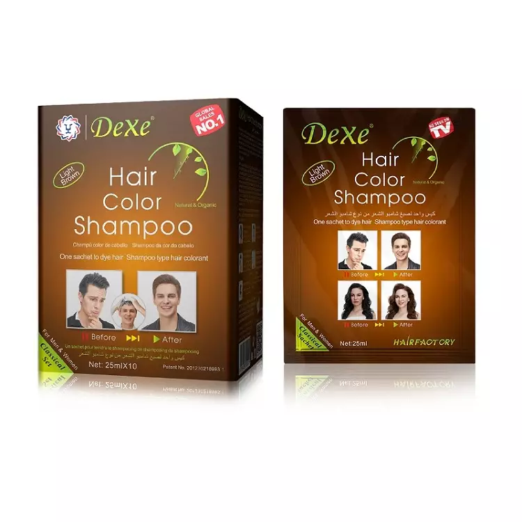 DEXE BUBBLE HAIR COLOR LIGHT BROWN 30MLX2