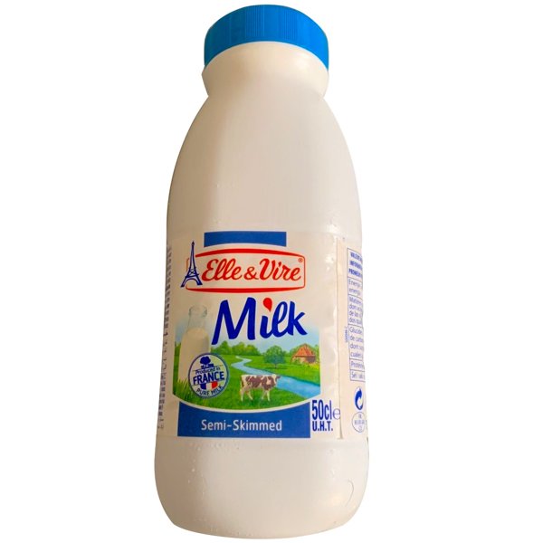 ELLE ET VIRE MILK SEMI SKIMMED 50CL