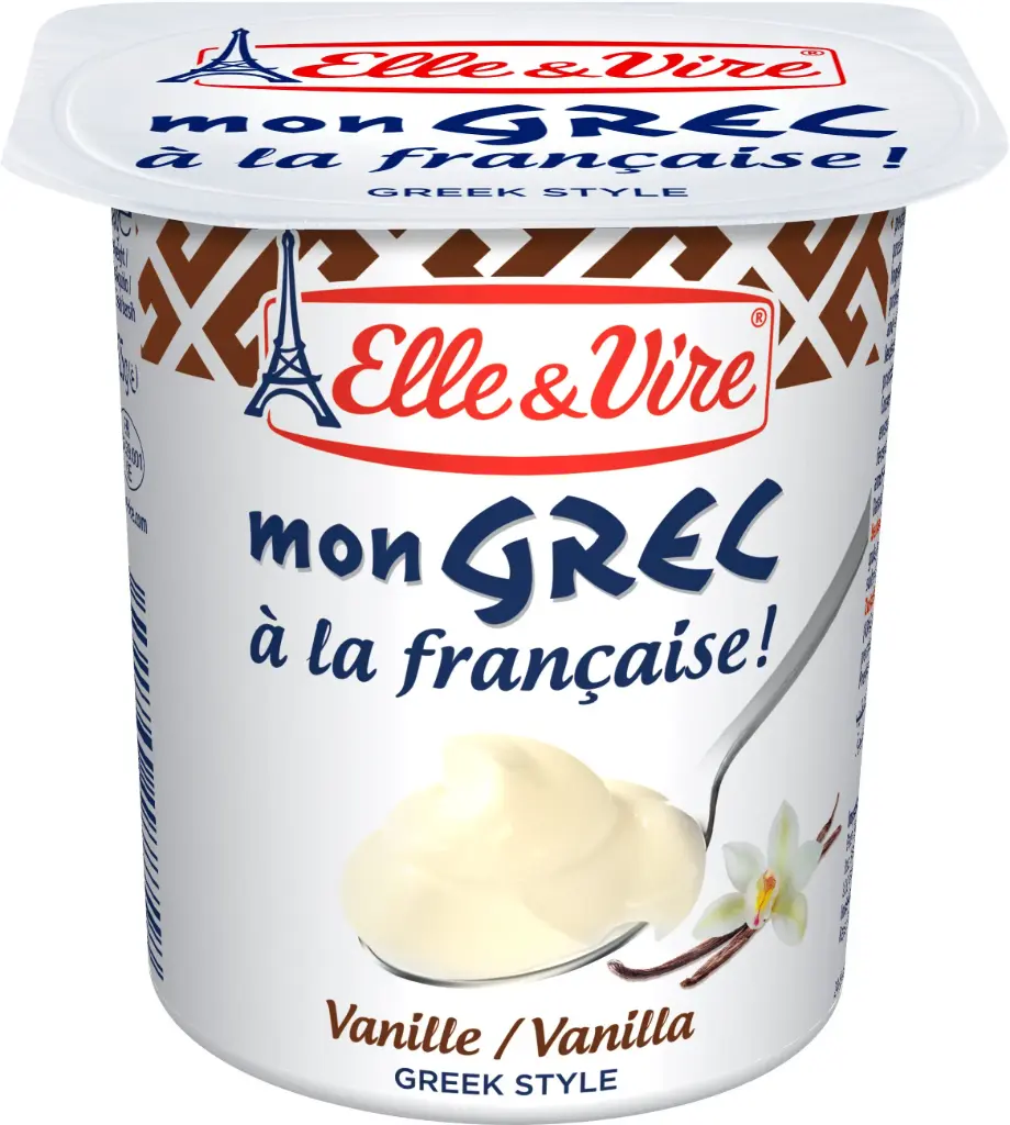 ELLE ET VIRE MON GREC VANILLE 500G