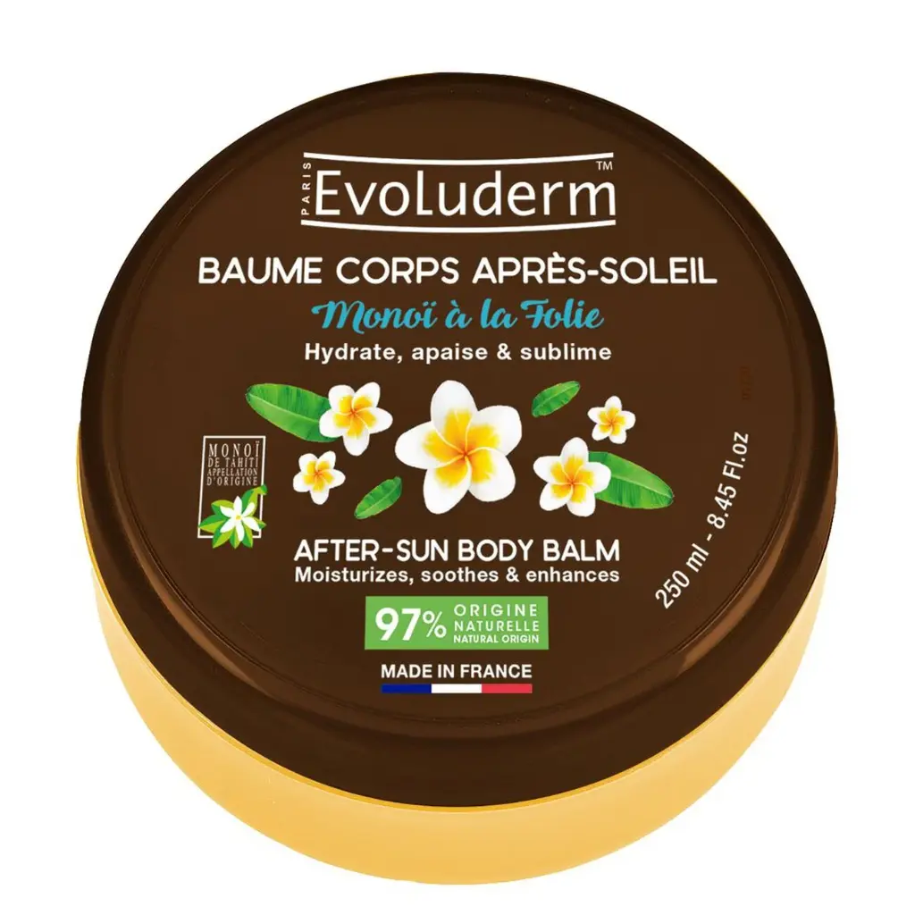 EVOLUDERM BAUME CORPS APRES-SOLEIL MONOI A LA FOLIE 250ML