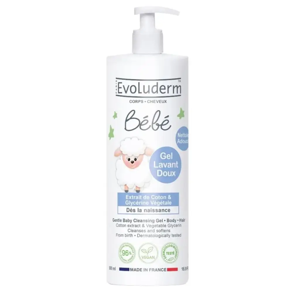 EVOLUDERM BEBE GEL LAVANT DOUX 500ML