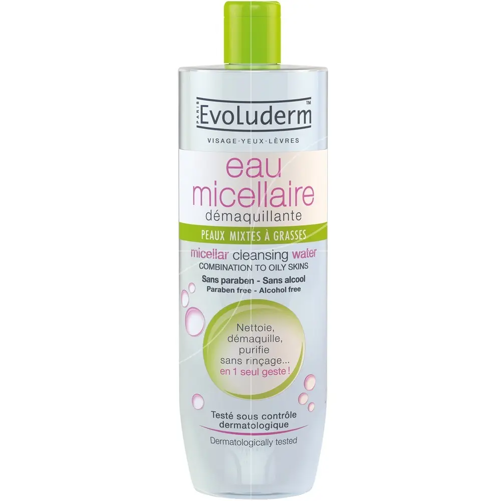 EVOLUDERM EAU MICELAIRE PURIFIANTE PEAUX MIXTES 500ML