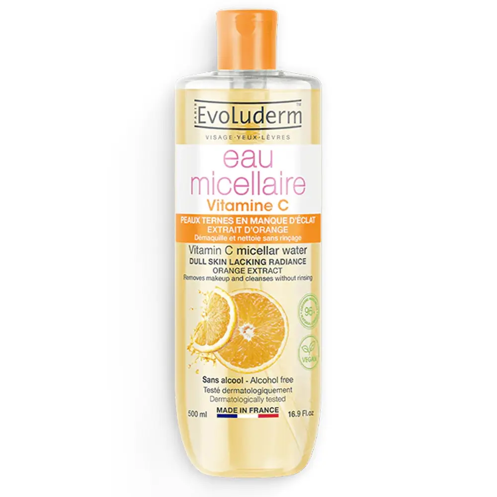 EVOLUDERM EAU MICELLAIRE VITAMINE C 500ML