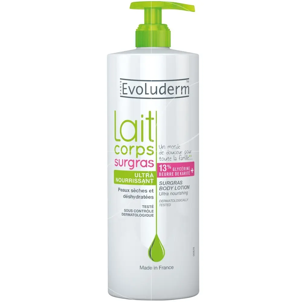 EVOLUDERM LAIT CORPS SURGRAS ULTRA NOURISSANT 500ML