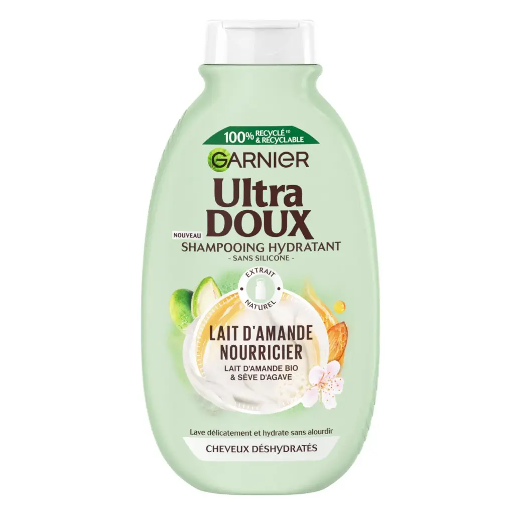 GARNIER ULTRA DOUX SHAMPOOING HYDRATANT L'AIT D'AMANDE NOURRICIER 250ML