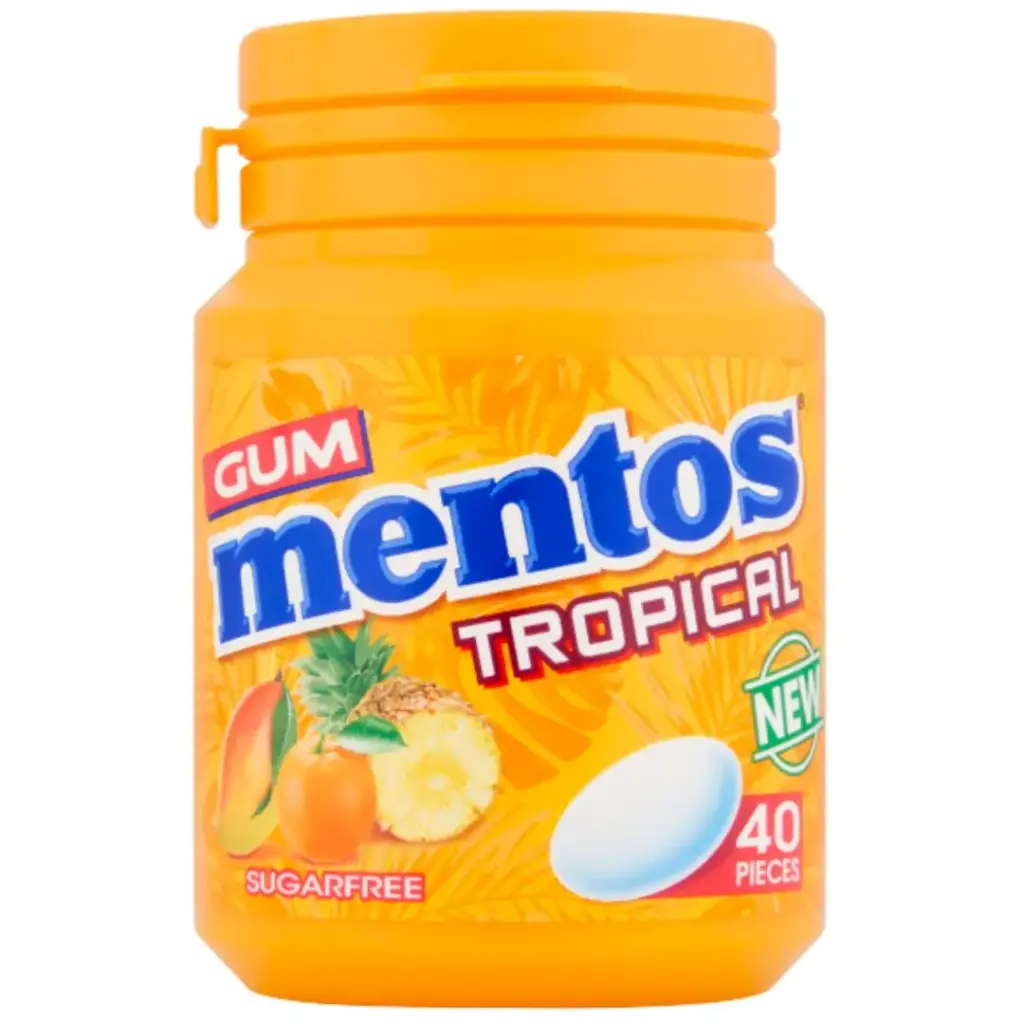 GUM MENTOS TROPICAL 40PCS