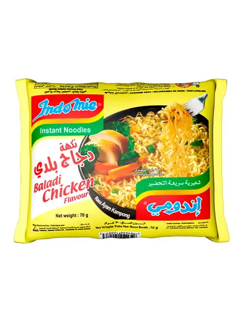 INDOMIE INSTANT NOODLES BALADI CHICKEN 70G