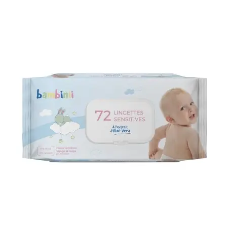 LINGETTES 72 SENSITIVES