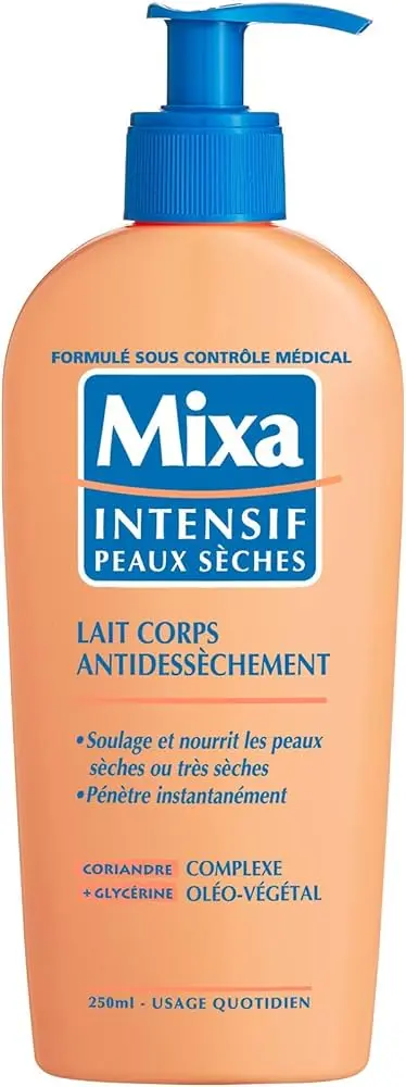 MIXA INTENSIF PEAUX SECHES LAIT CORPS APAISANT NOURISSANT PEAUX SENSIBLES 250ML