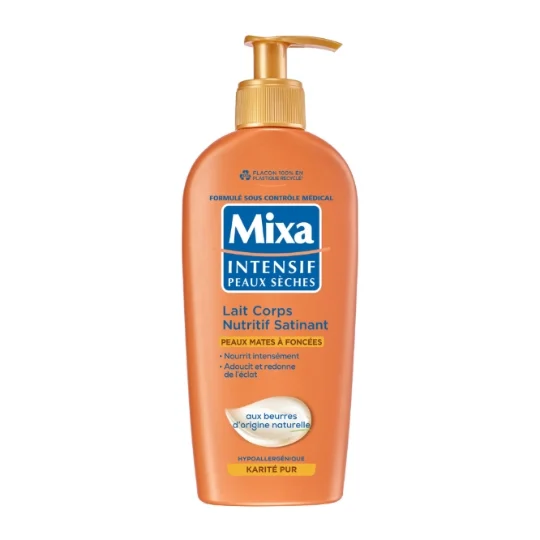 MIXA INTENSIF PEAUX SECHES LAIT CORPS NUTRITIF SATINANT KARITE PUR 250ML