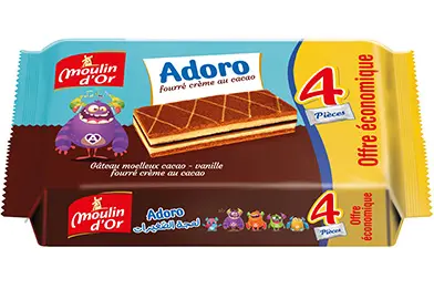 MOULIN D'OR ADORO GATEAUX MOELLEUX 4PCS