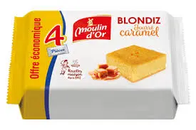 MOULIN D'OR BLONDIZ FOURRE CARAMEL 4PCS
