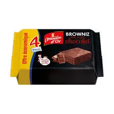 MOULIN D'OR BROWNIZ AVEC CREME CACAO 4PCS