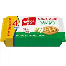 MOULIN D'OR CROSTATINI FOURRAGE POMME 4X70G