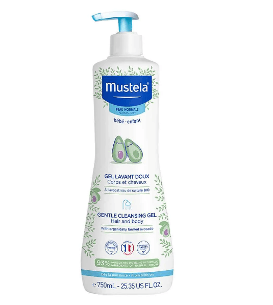 MUSTELA GEL LAVANT DOUX CORPS ET CHEVEUX A L'AVOCAT ISSU DE CULTURE BIO 750ML