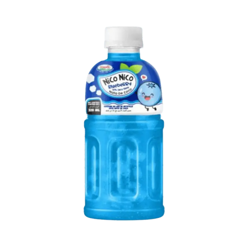 NICO NICO BLUEBERRY JUICE DRINK NATA DE COCO 320ML