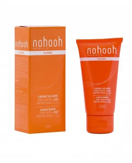 NOHOOH INVISIBLE CREME SOLAIRE TRES HAUTE SPF50+ 50ML