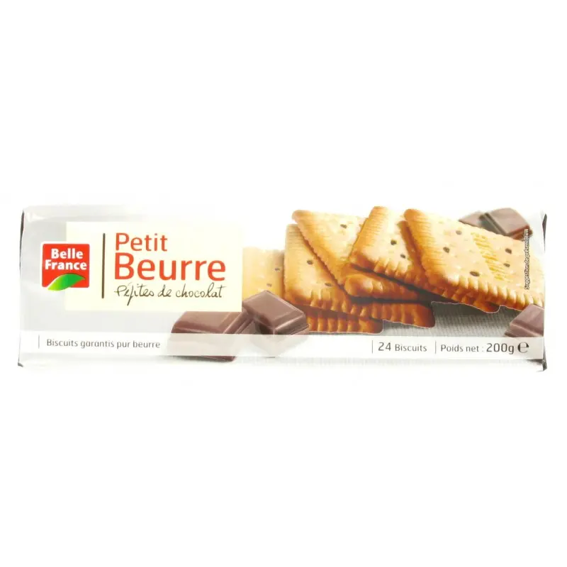 BELLE FRANCE PETIT BEURRE PETITES DE CHOCOLAT 200G