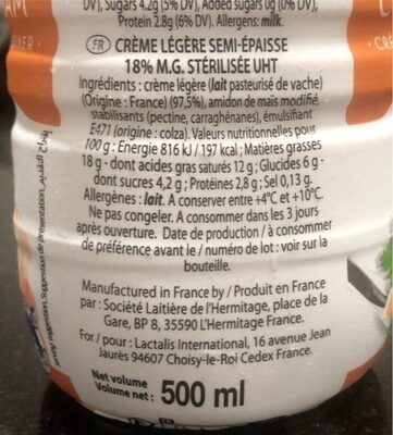 PRESIDENT ALL USES COOKING CREAM 500ML