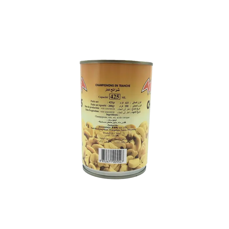 RESTO CHAMPIGNONS EN TRANCHES 425G