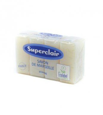 SUPERCLAIR SAVON DE MARSEILLE 4X200G