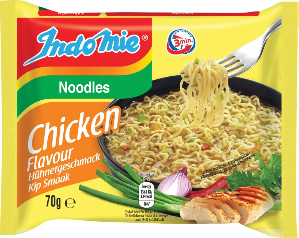 INDOMIE NOUILLES INTANTANEES GOUT POULET 70G