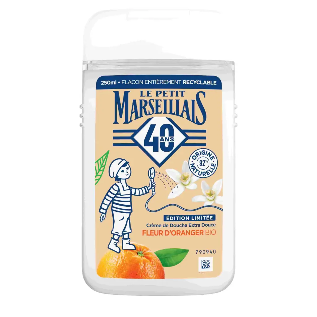LE PETIT MARSEILLAIS CREME DE DOUCHE EXTRA DOUCE FLEUR D'ORANGE BIO 250ML