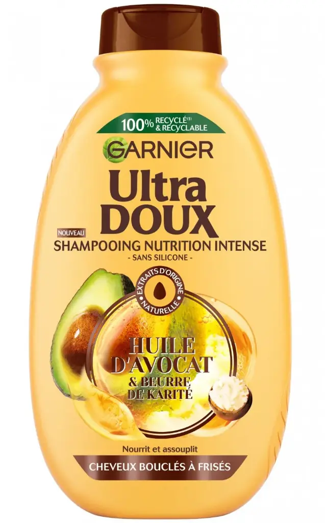 GARNIER ULTRA DOUX APRES-SHAMPOOING PURE HUILE D'AVOCAT ET BEURRE DE KARITE 250ML
