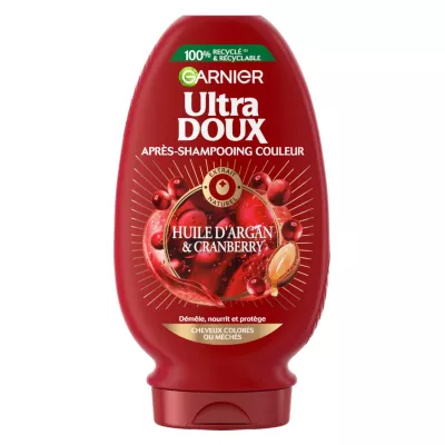 GARNIER ULTRA DOUX APRES-SHAMPOOING HUILE D'ARGAN ET GRANBERRY 250ML