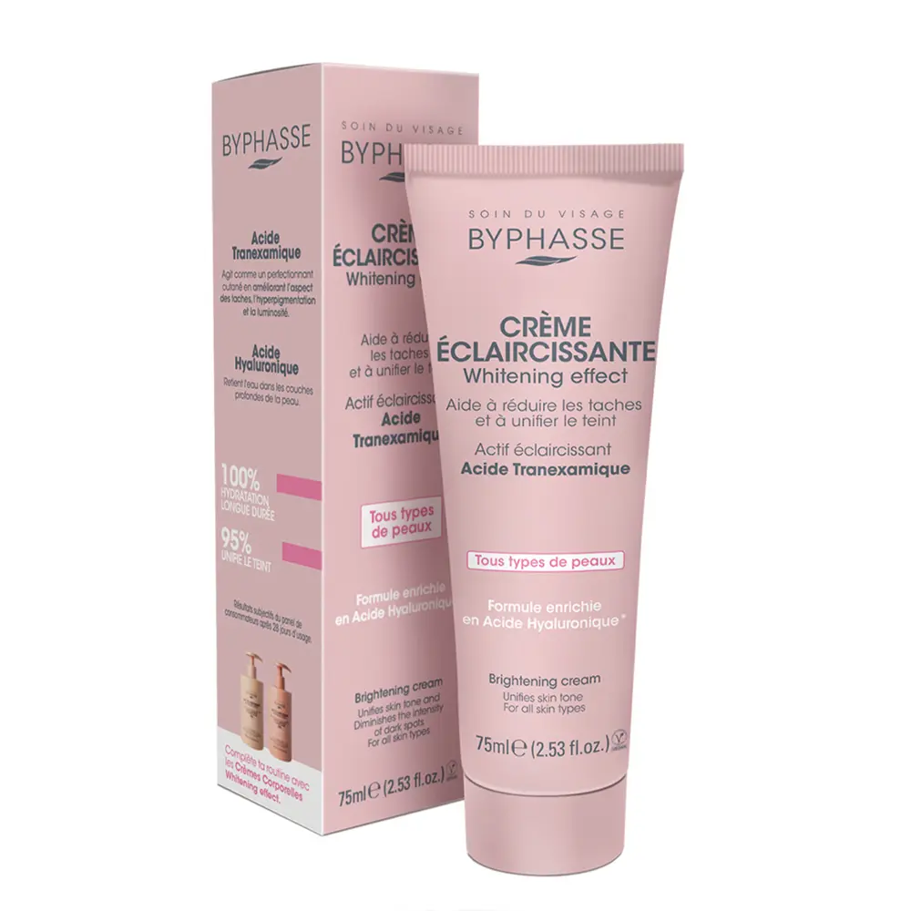 BYPHASE CREME ECLAIRCISSANTE ACIDE TRANEXAMIQUE TOUS TYPES DE PEAUX 75ML